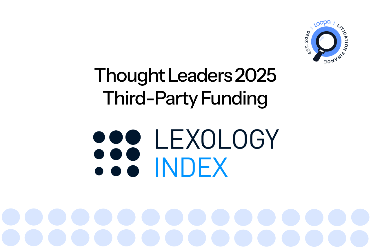 Talento Loopa entre los Thought Leaders: Third-party funding 2025 de Lexology Index